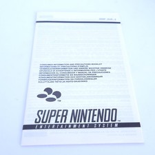 Super Nintendo SNES Verbraucherinformation  SNSP-EUR-2  TOP strahlend wei&szlig;