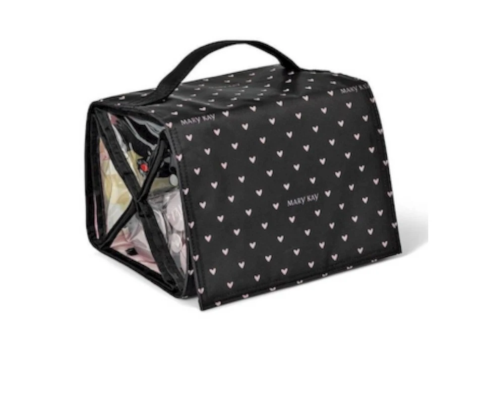 ¡Nuevo! Mary Kay Bolsa de Viaje Enrollable Diseño Corazón Estuche de Maquillaje Organizador n/plástico Foto 4 de 4