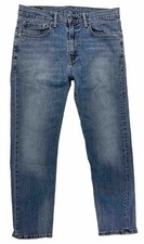 Levi's 502 Mens 34x30 Blue Medium Wash Faded Denim Taper Jeans