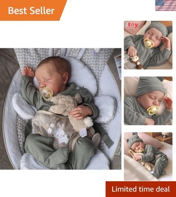 Cute 20-Inch Noah Reborn Baby Doll with Accessories - Perfect for Imaginary Play