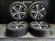 PEUGEOT 3008 WHEEL ALLOY FACTORY, 18X7.5IN, 5 V SPOKE, SILVER/BLACK, DETROIT TYP