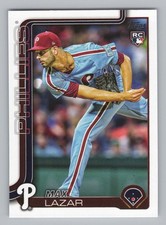 Max Lazar Rookie 2025 Topps Update Philadelphia Phillies