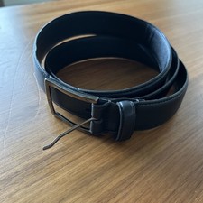 Genuine Italian Leather Belt Men's Size 38 Black
