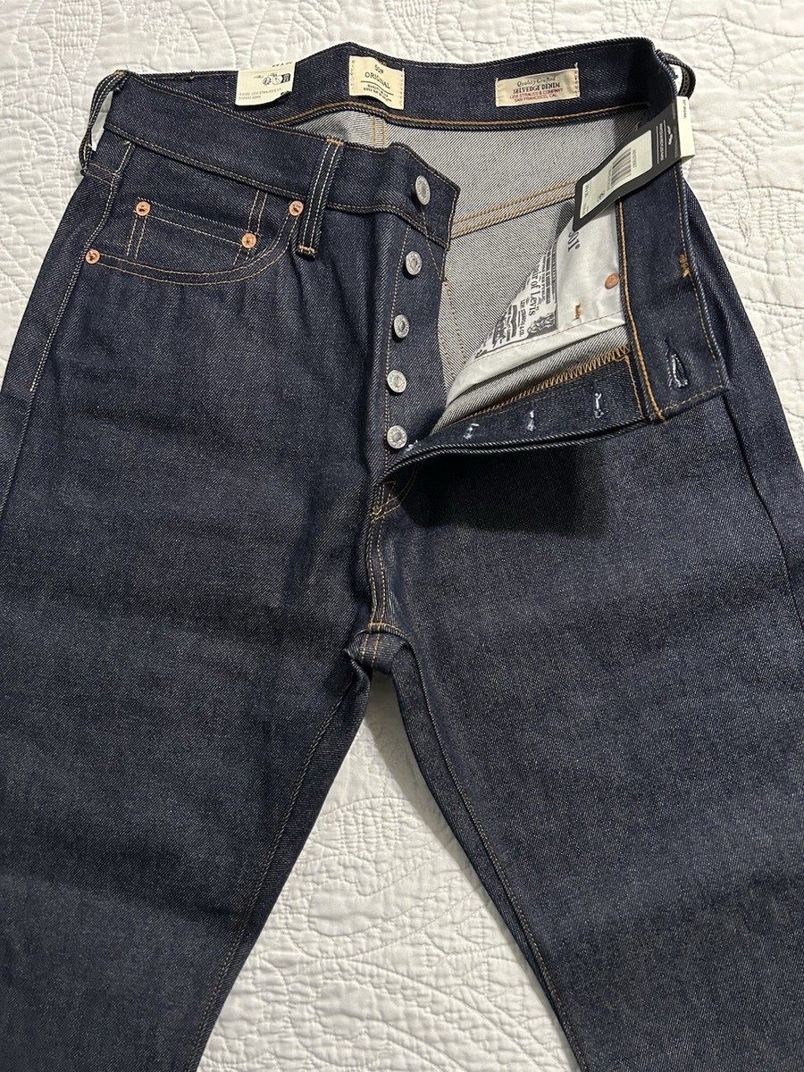 Levi's Womens 501 Original Selvedge Denim A6167-0007 DARK WASH