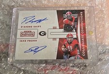 2020 Contenders Draft Picks D'Andre Swift * Jake Fromm dual autographs 2/5 GA