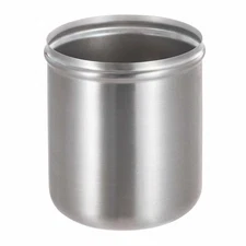 New 3 qt Use in Place of #10 Can 7” Stainless Steel Jar Topping Condiment Server