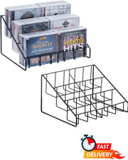 2 Pcs 3 Tier CD DVD Rack Tower Tabletop Metal Media Organizer