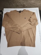 Lyle  Scott Brown 100 Combed Cotton Pullover Long Sleeve Sweater Sweatshirt XL