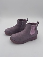 Skechers pink sparkly ankle boots girls 2