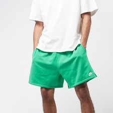  Pantaloncini Shorts UOMO Nike Sul Ginocchio Club Flow French-Terry Verde 