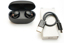 Sony WF-1000XM5/B Headphones Wireless Bluetooth Noise Canceling Black WF1000XM5