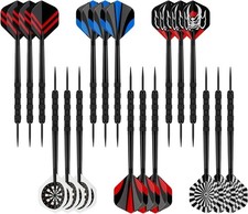 Metal Tip Darts Set, Steel Tip Darts for Dartboard, Professional Darts