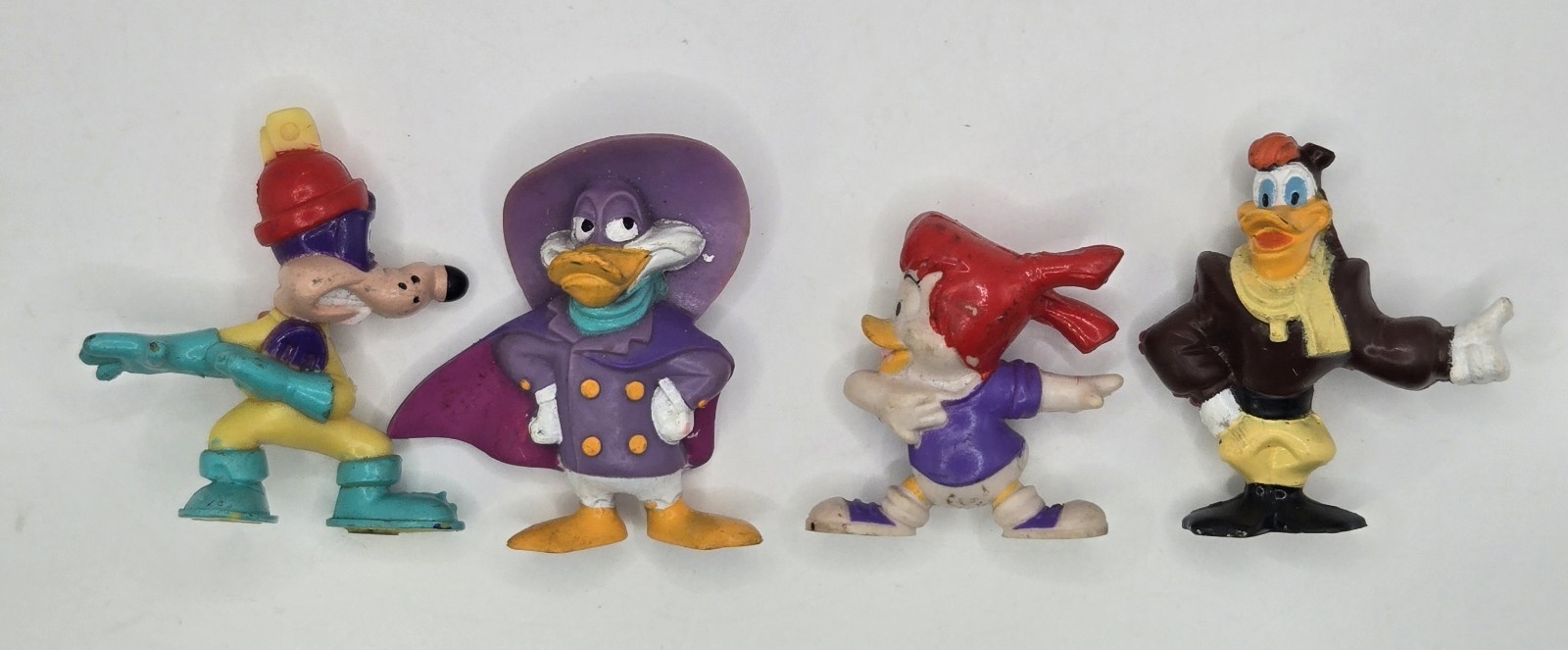 1992 Kellogg's Disney - Darkwing Duck PVC Figures - Promotion Cereal Set of 4