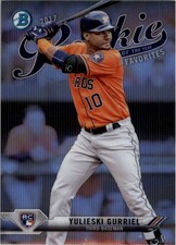 2017 Bowman Chrome Rookie the Year Favorites Refractors #ROYF4 Yulieski Gurriel