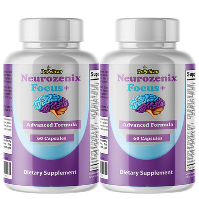 Neurozenix Focus+- Brain & Nerve Support- 2 Bottles- 120 Capsules