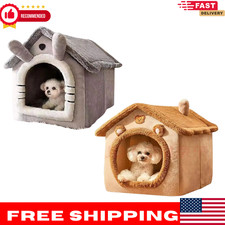 Indoor Warm Dog House Soft Pet Bed Tent House Dog Kennel Cat Bed with Removable