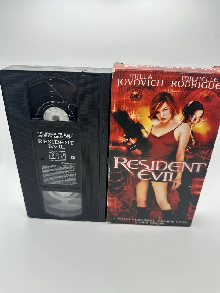 Resident Evil (Cinta VHS, 2002) Probado Funciona Milla Jovovich Michelle Rodriguez  Foto 4 de 4