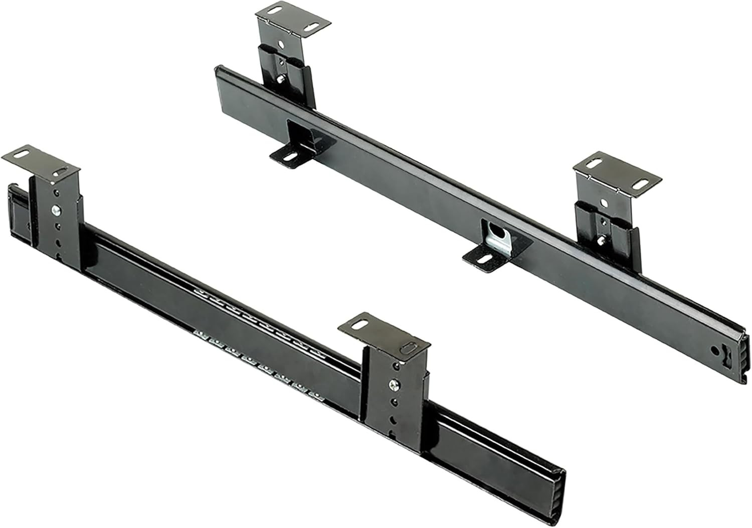 Emuca - Ball Bearing Runners for Underdesk Keyword Platform/Shelf/Drawer, Height