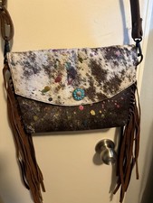American Darling Multicolored Hair On Hide Crossbody