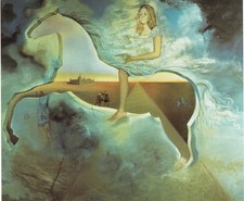 Salvador Dali - Equestian portrait of Carmen Bordiu-Franco 1974 A1-A4 Poster Art