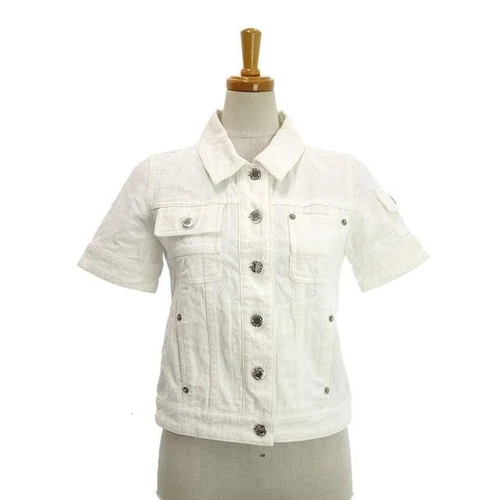 LOUIS VUITTON（LV） Louis Vuitton giacca denim jacquard donna bianco sporco monogramma