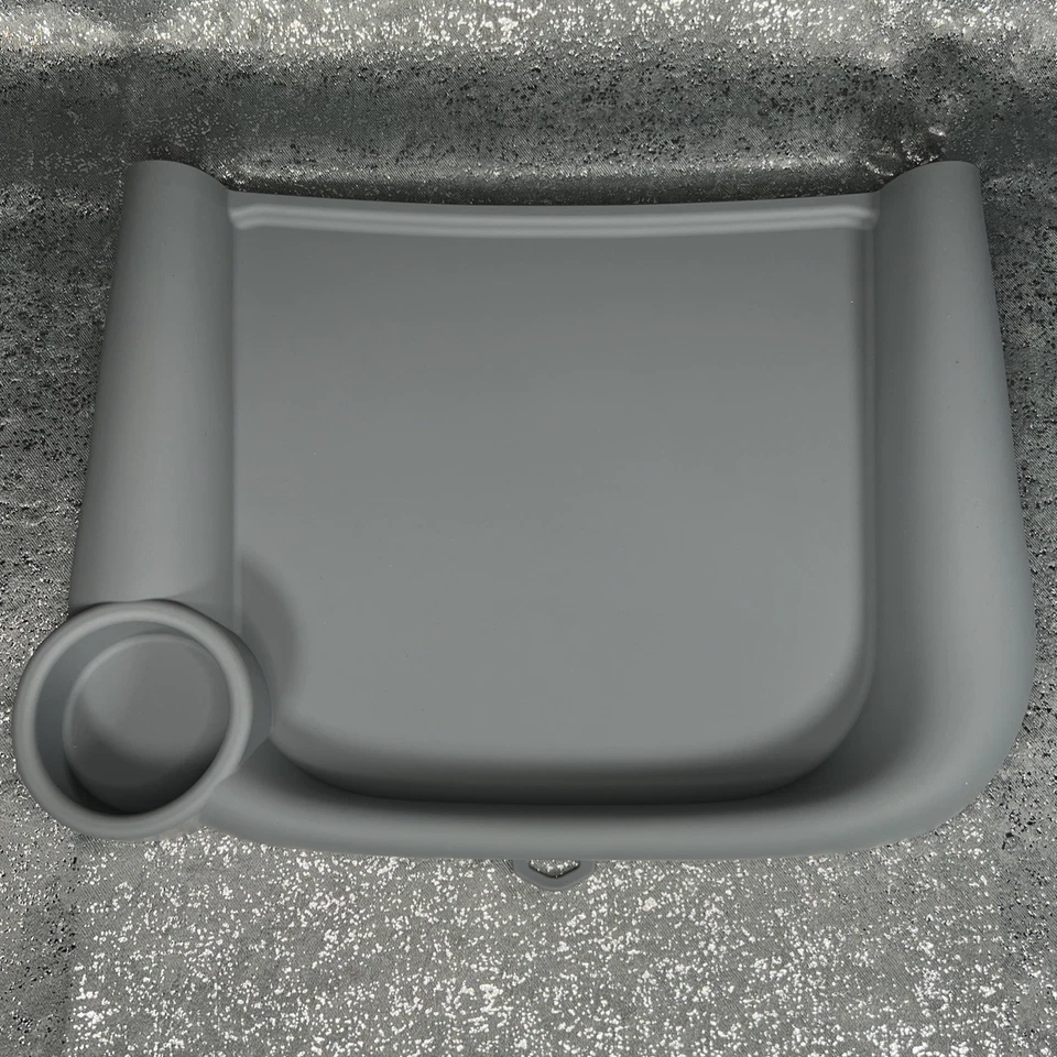 Bandeja de jantar de silicone para bebê compatível Inglesina cadeira de mesa rápida cinza caixa aberta - Imagem 2 de 3