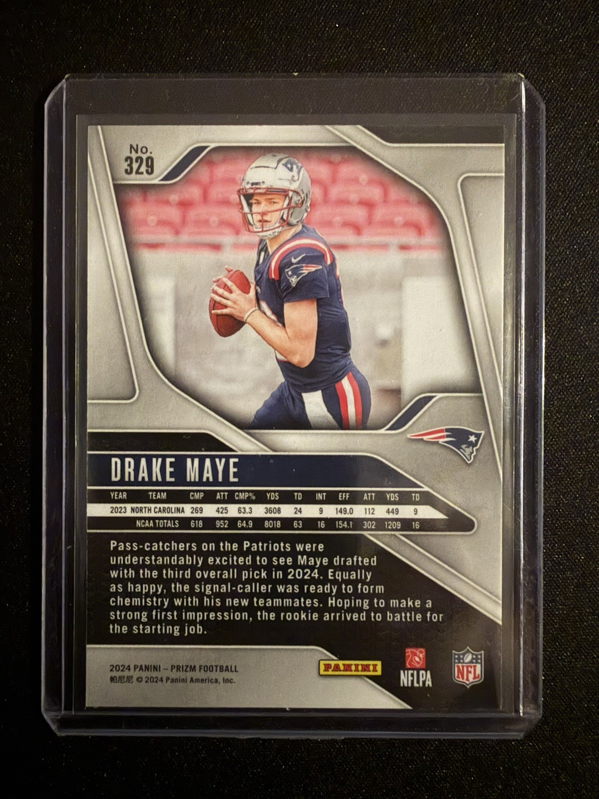 2024 Panini Prizm - Rookies Drake Maye #329  (RC)
