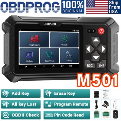 OBDPROG M501 OBD2 Eengine Code Reader Immo-bilizer Key Coding Key Program-ming