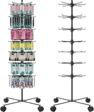 Retail Display Stand 7 Layer Alloy Steel Jewelry Display Vendors 360 Rotating
