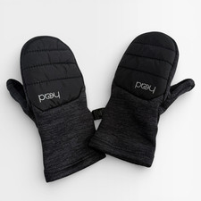 HEAD Kids Black Mittens Gloves Toddler Sz XS Faux Fur Lined Winter Outdoors