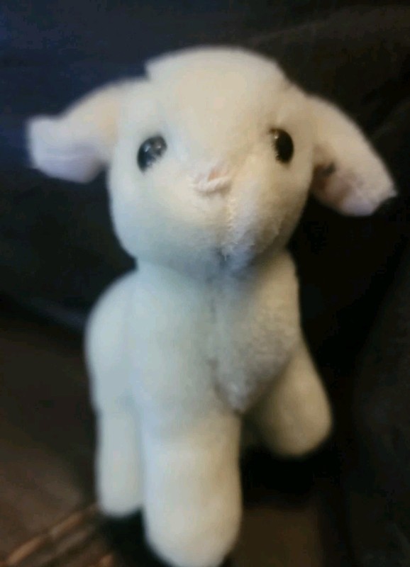 Vintage Woolen Baby Lamb Stuffed Collectible RARE