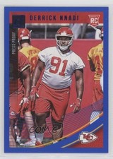 2018 Panini Donruss Rookie Press Proof Blue Derrick Nnadi #392 k1x