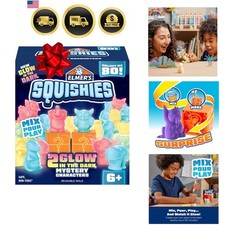 Kids DIY Squishy Kit Glow in The Dark Mystery Characters Craft Toy