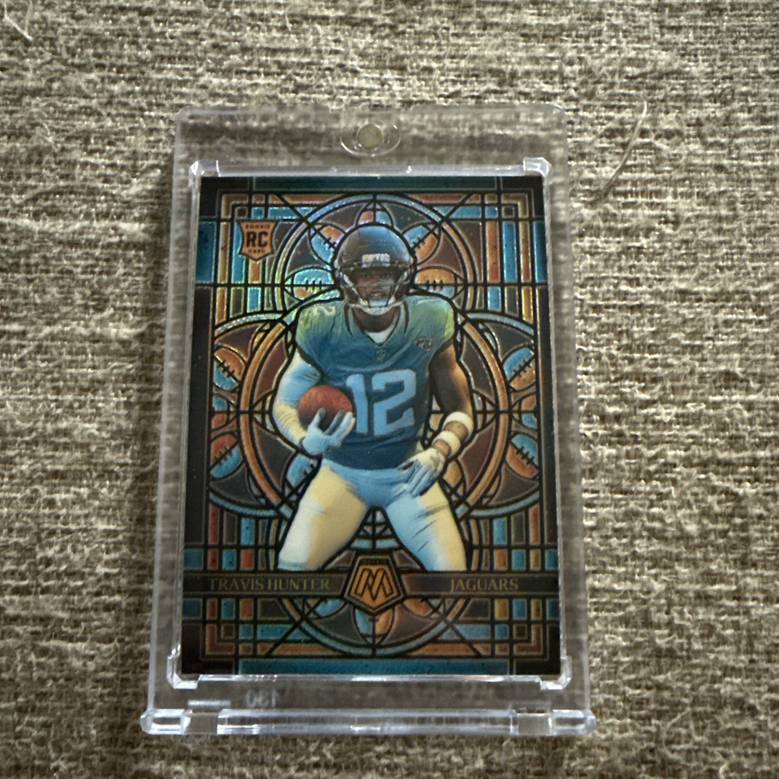2025 Mosaic Travis Hunter RC Stained Glass Case Hit Jacksonville Jaguars No. 12