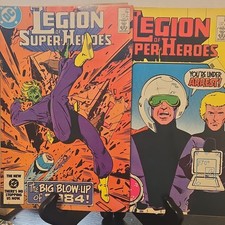 Lot Of 12 DC Comics Legion of Super-Heroes Bronze Age Color Keith Giffen 1984-85