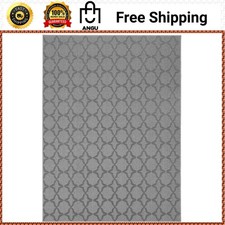 Garland Rug Sparta Silver 8x10 Area Rug Modern Indoor Living Room Bedroom CL100A