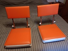 Vtg Bleacher Stadium Fotele Łódź Siedzisko Wybielacz Kimberly Rose 1950's 60's