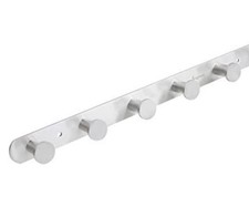 Towel Hook Rack with 5 Hooks, Stainless Steel Bathroom Robe Coat Hook