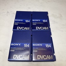 Lot of 4 Sony DVCAM PDV-184N 184 min Professional Video Tape with Shell