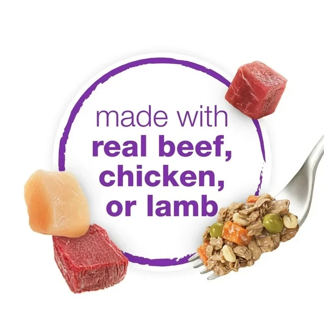 (2包)Purina Beneful Variety包带牛肉、鸡肉或羊肉狗粮 — 第 2/4 张图片