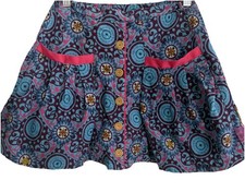 Matilda Jane Medallion Colorful Corduroy Skirt 6 Paint by Numbers Whimsical