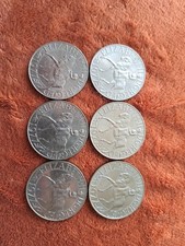 1977 Queen Elizabeth II Silver Jubilee Commemorative Crown X 6 coins Job Lot