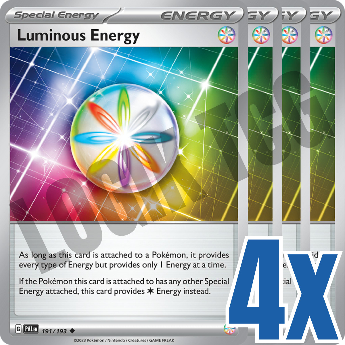 4x  Luminous Energy 191/193 x4 - Paldea Evolved - Pokemon TCG - Playset