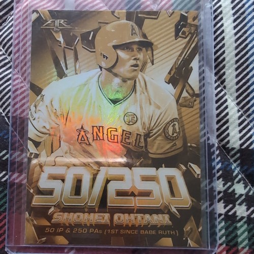 2020 Topps Fire - Shattering Stats Shohei Ohtani #SS-13 Gold Minted