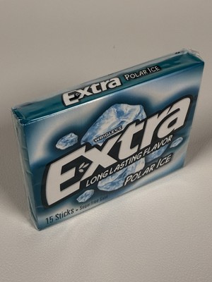   Extra Polar Ice Sugar Free Gum 15 Stick Pack FRESH - Comb.SHIP +$1/ea