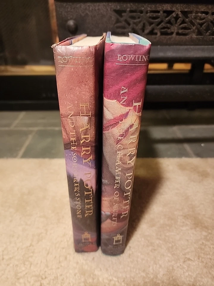 Harry Potter 1st USA Edition Early Printings: Sorcerer's Stone + Chamber Secrets Foto 3 de 4