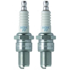 NGK Spark Plug 3130 2-PACK ; BR8EG 14mm Copper Core Nickel, Flat Seat, HR 8