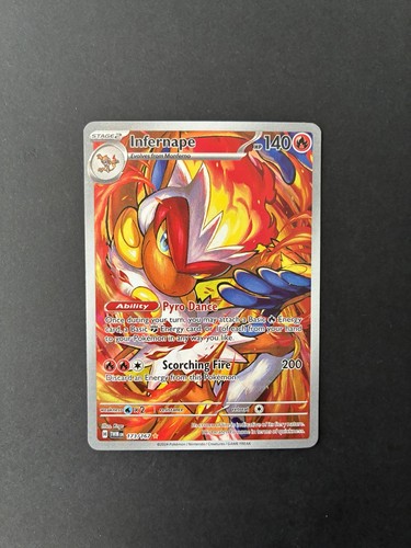 Pokémon TCG Infernape 173/167 Twilight Masquerade Illustration Rare EN - Afbeelding 1 van 2