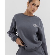 House of CB 'Haze' Slate Crew Neck Women’s Sweatshirt XL $105.00