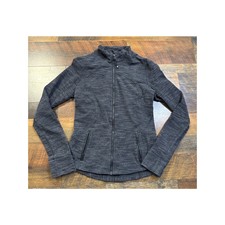 Lululemon Forme Jacket Textured Black Deep Coal Size 6